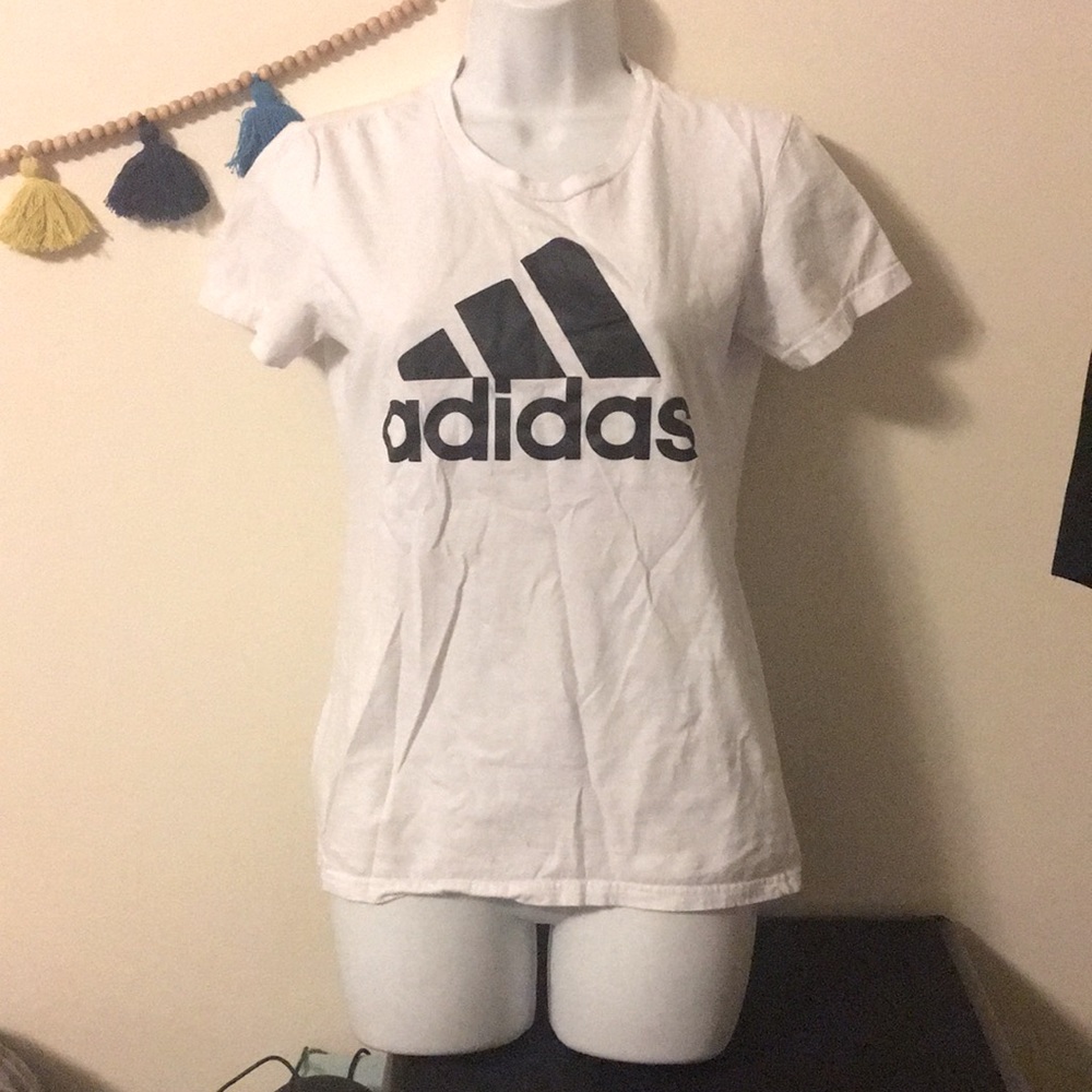 Classic black and white ADIDAS T-shirt size Small